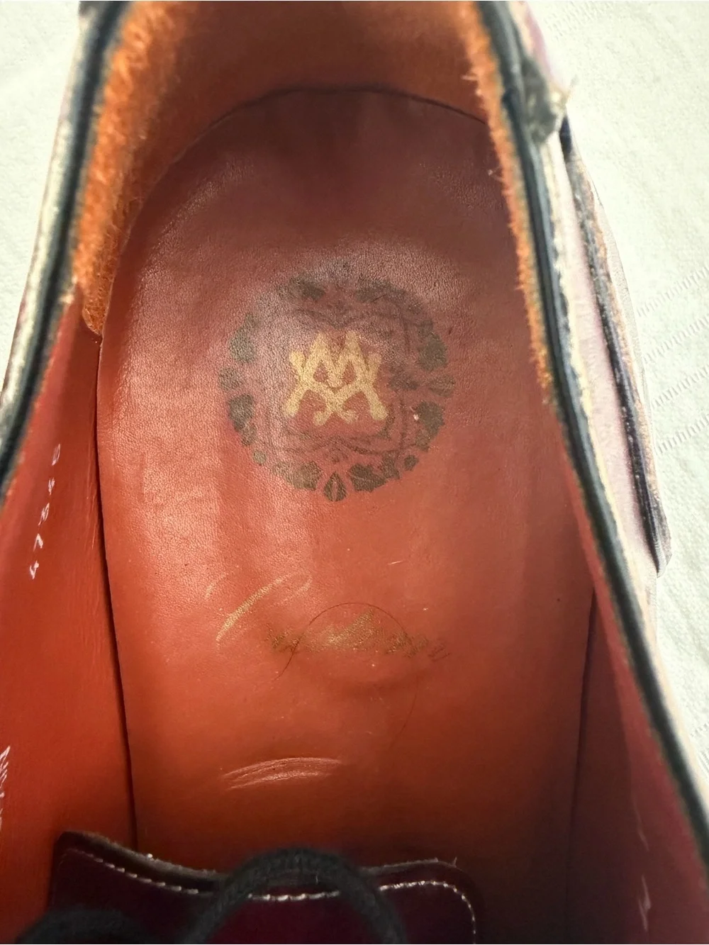 Mezlan Men’s Burgundy Leather Cap-Toe Oxfords